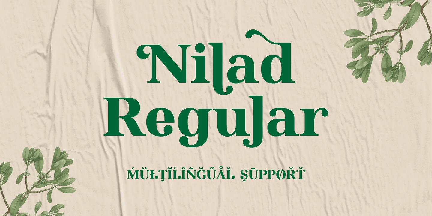 Example font Nilad #1